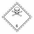 Знак перевозки опасных грузов «Класс 6.1. Токсичные вещества» (пленка ламинир., 300х300 мм)
